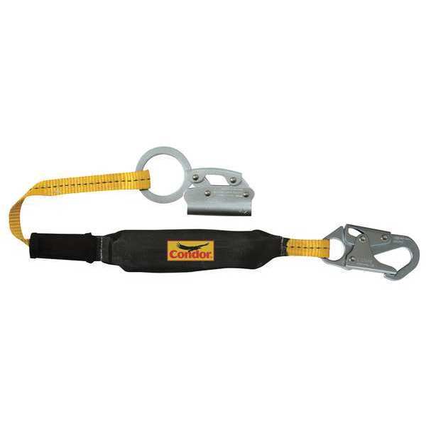 Rope Grab with Lanyard, For Rope Size 5/8