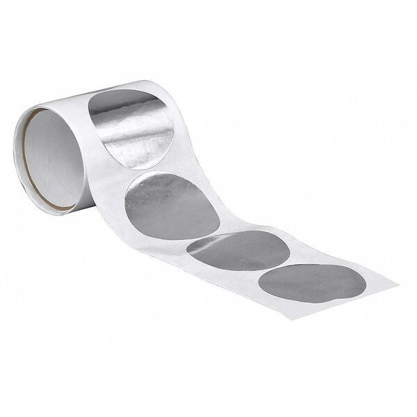 Foil Tape, 1-1/2In, 4mil, ShinySilver, PK100