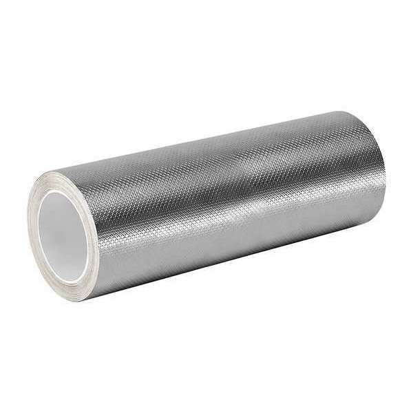 Embossed Foil Tape, 11-1/2In x 6 Yd, Silvr