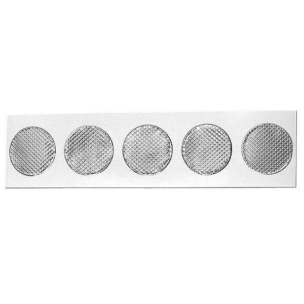 Embossed Foil Tape, 1/2 In, 4 mil, PK250