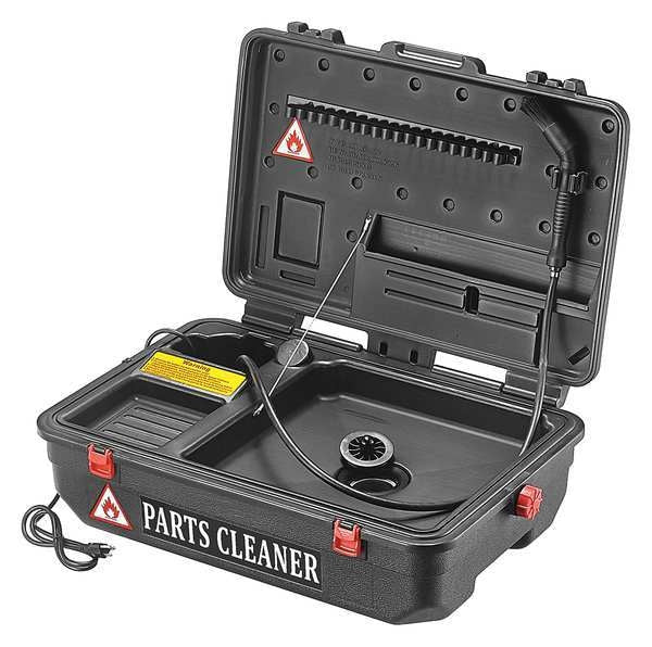 Portable Parts Washer, 5 gal, Water Pump
