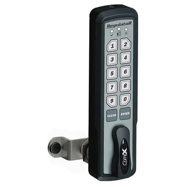 Electronic Keyless Lock, Black, Nonhanded