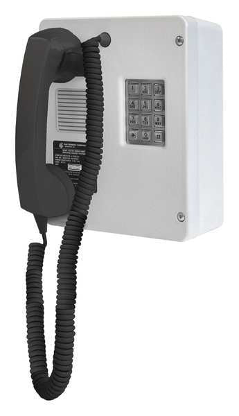 Telephone, Industrial Indoor, Gray