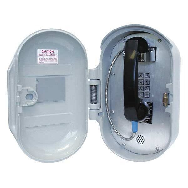 Telephone, Key-Lock Door, Gray