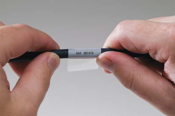 Label Roll, White/Clear, Labels/Roll: 3500
