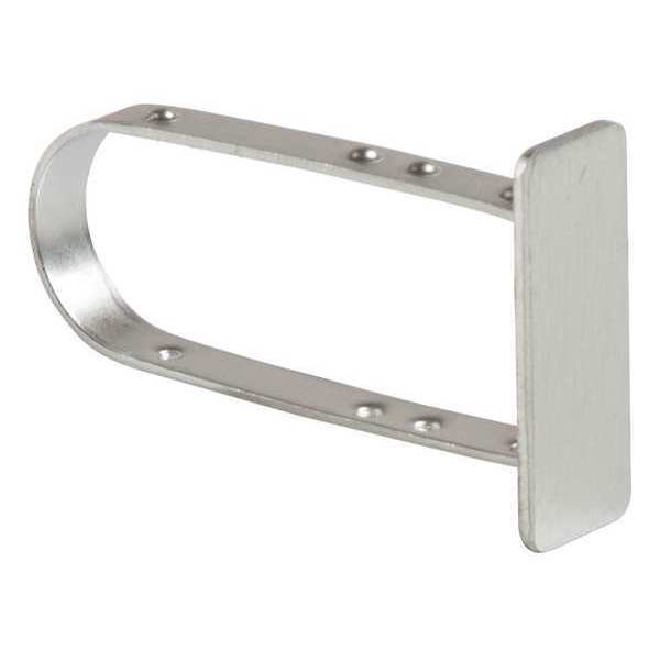 End Cap, Satin Chrome, Silver, 100PK