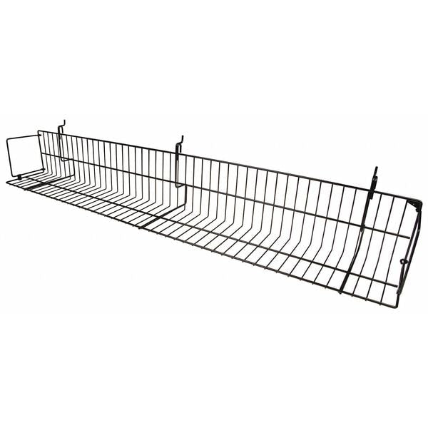 Video Shelf, Epoxy, Black, 6-1/2