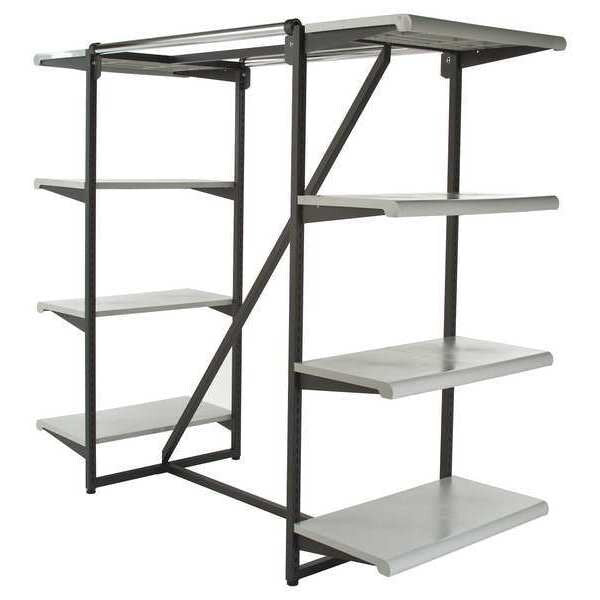 Double Hangrail Frame with Shelves, 38-1/4