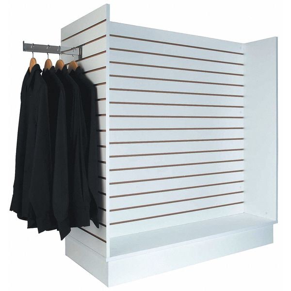 Slatwall Merchandiser, Matte, White