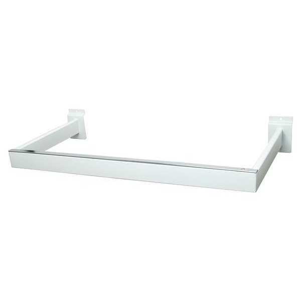 U-Shaped Rectangular Hangrail, White, 10PK