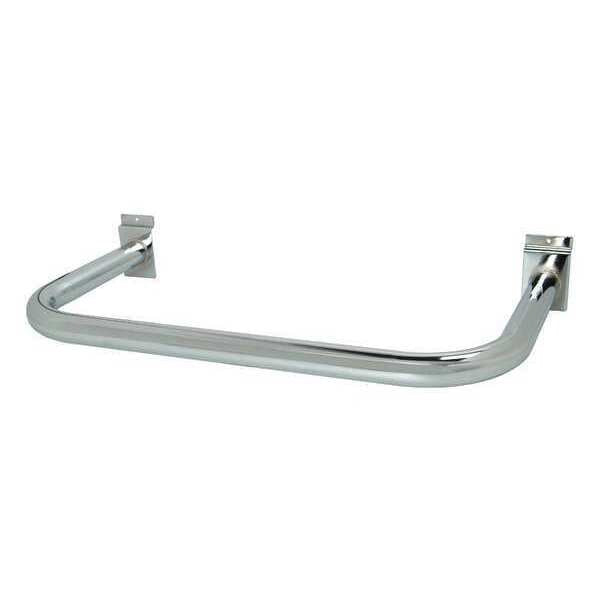 U-Shaped Round Hangrail, Chrome, 10PK