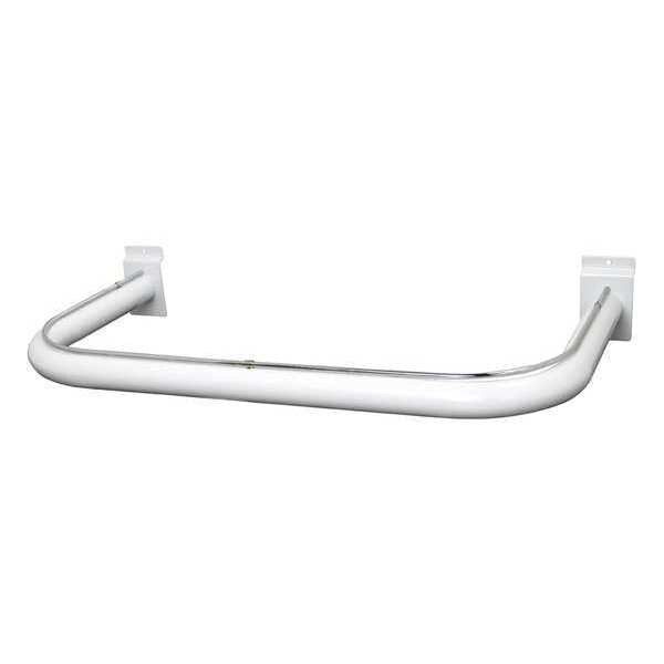 U-Shaped Round Hangrail, White, 10PK