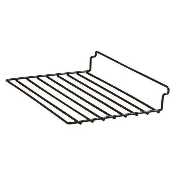 Shelf, Black, 12 in. L, Semi-Gloss, PK6
