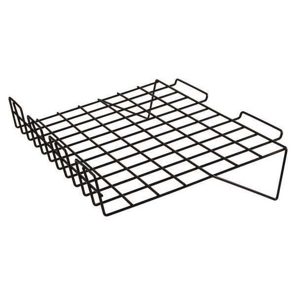 Shelf, Black, 22-1/2 in. L, Semi-Gloss, PK6