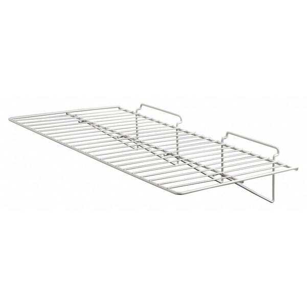 Shelf, White, 12 in. L, Semi-Gloss, PK6