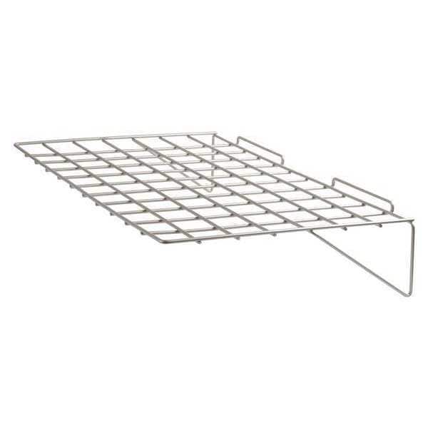 Shelf, Silver, 24 in. L, PK6