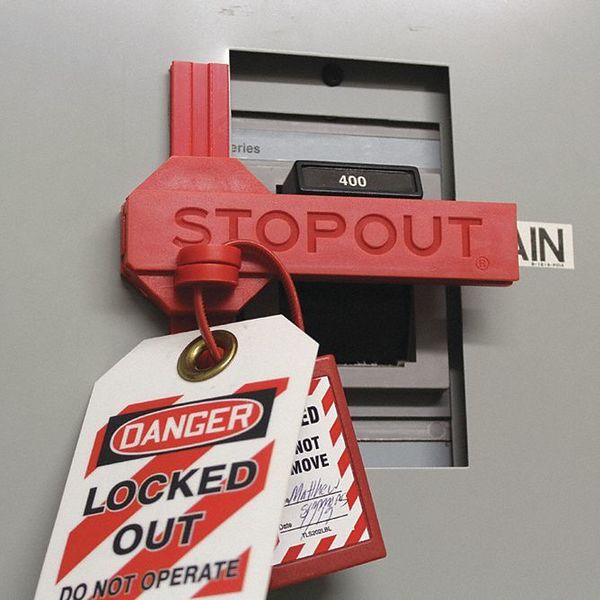 Circuit Breaker Lockout, Red, 5