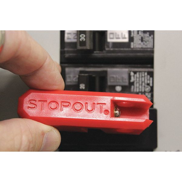 Circuit Breaker Lockout, Red, 3
