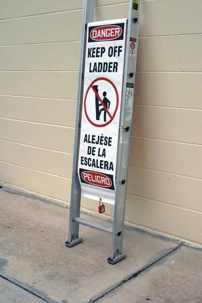 Ladder Shield Wrap, Danger Keep Off