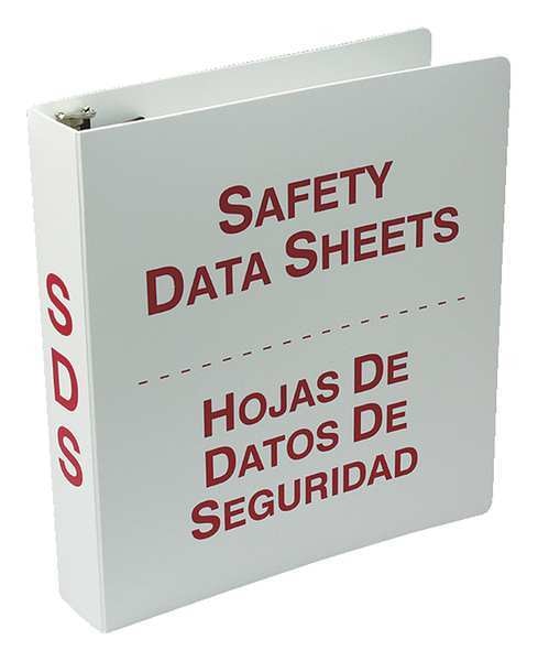 Binder, Red/White, 11-3/4 in. W, Bilingual