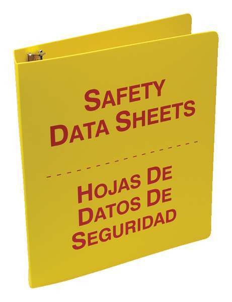 Binder, Red/Yellow, 10-5/8 in. W, Bilingual