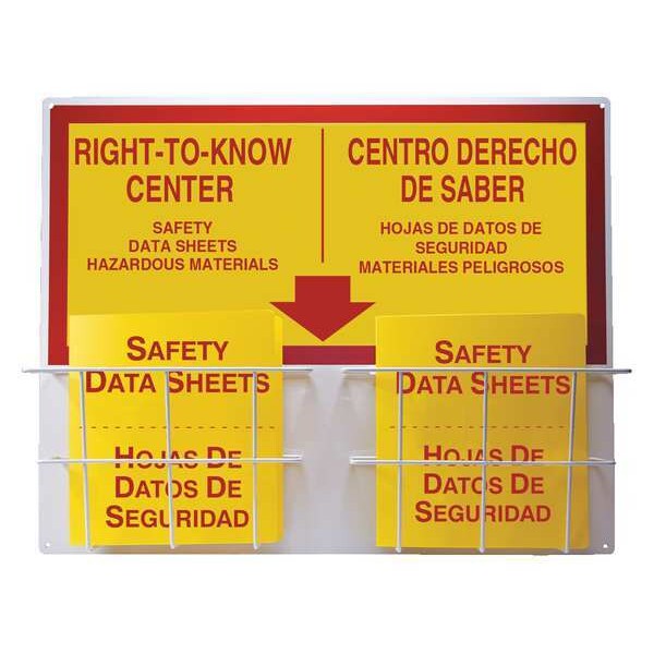 Right-To-Know Center, Bilingual, 24 in. H