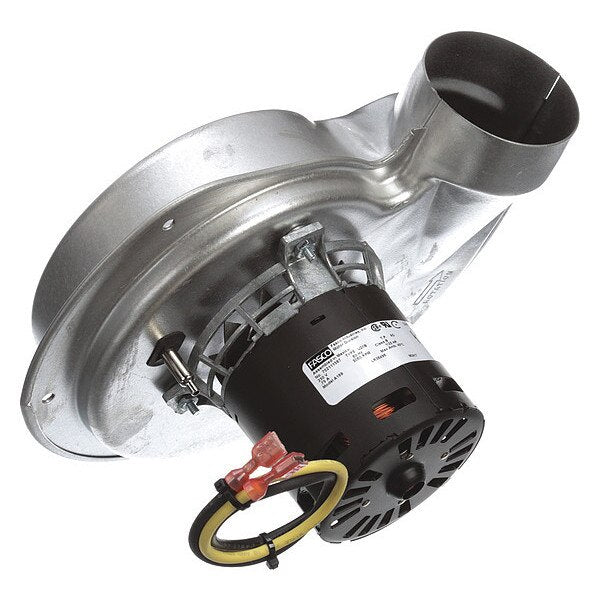 Round OEM Blower, 3060 RPM, 1 Phase, Direct, Steel 1 Speed