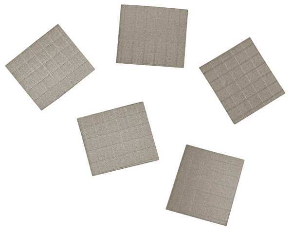 Fabric Tape, 1-1/2 In, 4.3 mil, Gray, PK5