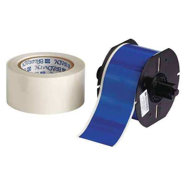 Label Tape Cartridge, Blue, 2-1/4 in.W
