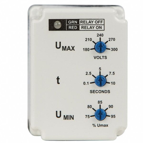 Voltage Monitor Relay, 120VC, Plug-In