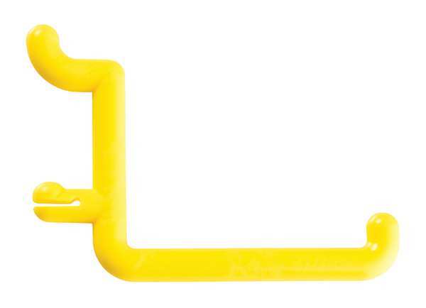 Locking Pegboard Hooks, 2in.L, Plastc, PK25