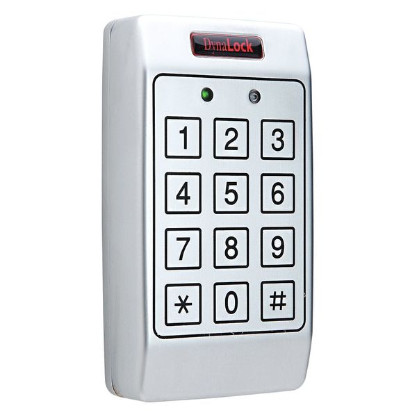Access Keypad, Steel, White, 4in. Hx3in. W