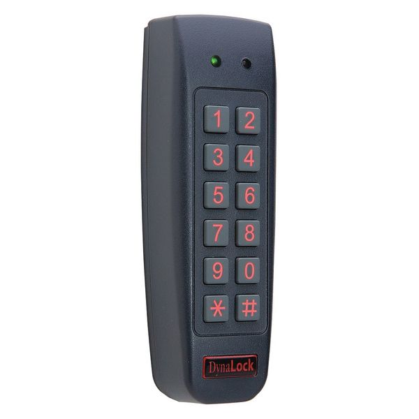 Access Keypad, Plastic, Blue, 6in. Hx2in. W