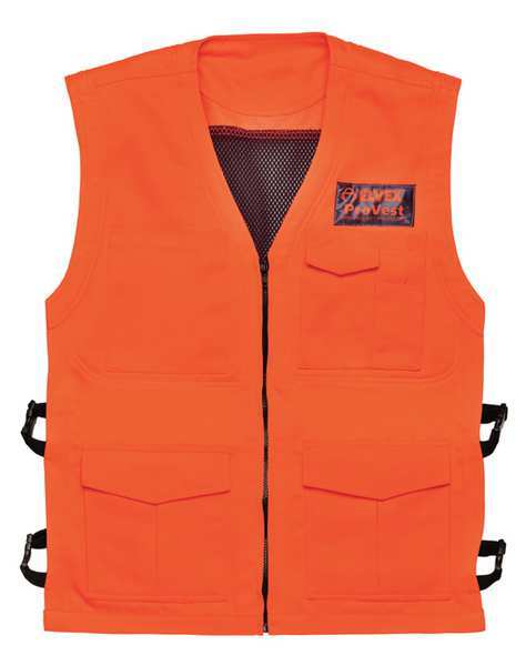 Vest, Chainsaw, Orange, Sz 42 to 46 In