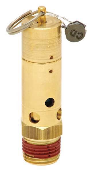Air Safety Valve, 1/2 In Inlet, 50 psi