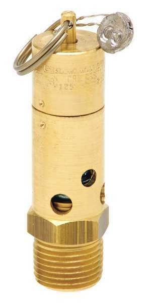 Air Safety Valve, 1/2 In Inlet, 275 psi