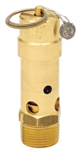 Air Safety Valve, 3/4 In Inlet, 60 psi