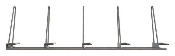 Bike Rack, Galv, (5)Bikes, 29-1/2inH, 101inL