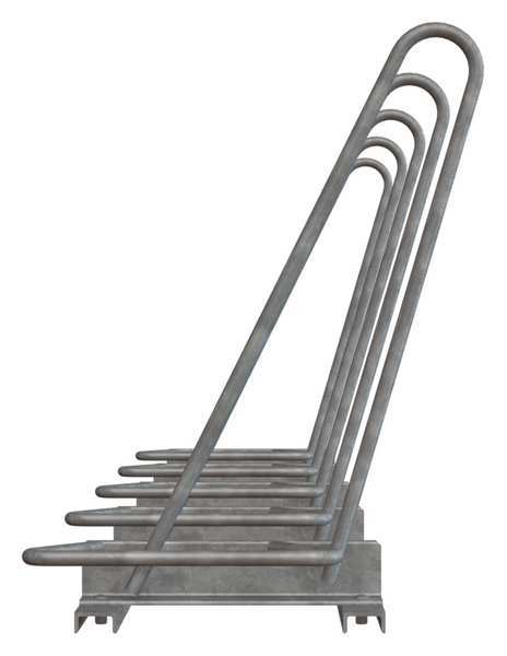 Bike Rack, Galv, (5)Bikes, 29-1/2inH, 101inL