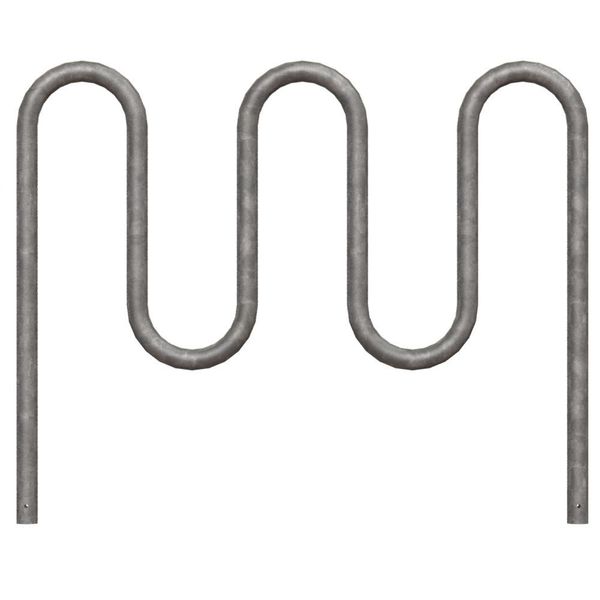 Bike Rack, Galv, (7)Bikes, 46 in. H, 3 in. W