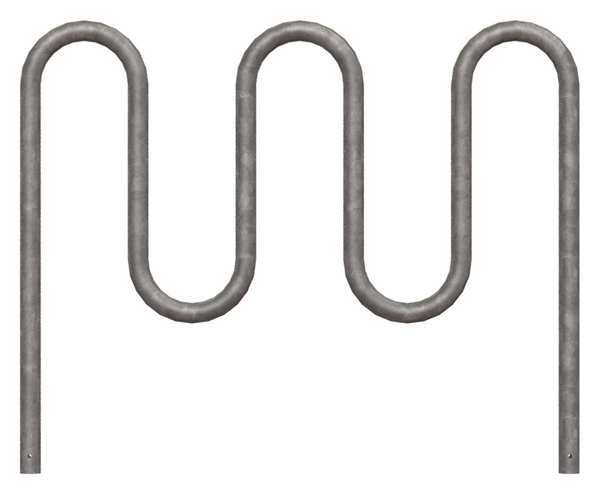 Bike Rack, Galv, (7)Bikes, 46 in. H, 3 in. W