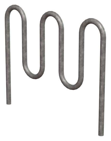 Bike Rack, Galv, (7)Bikes, 46 in. H, 3 in. W