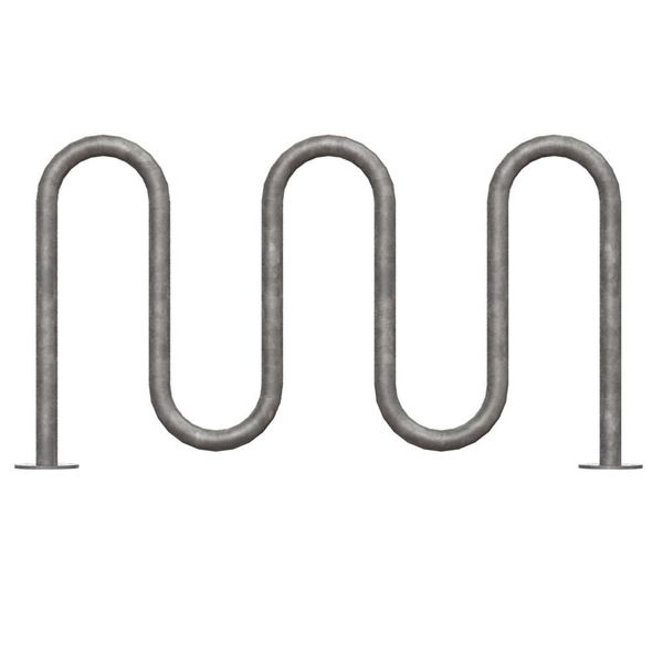 Bike Rack, Galv, (7)Bikes, 36 in. H, 3 in. W