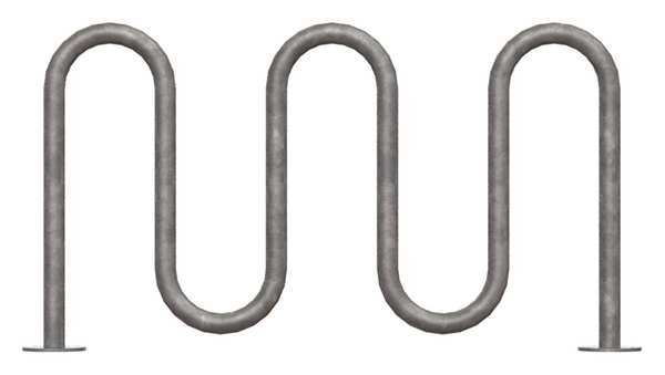 Bike Rack, Galv, (7)Bikes, 36 in. H, 3 in. W