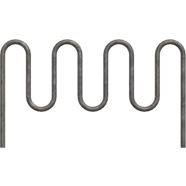 Bike Rack, Galv, (9)Bikes, 46 in. H, 3 in. W