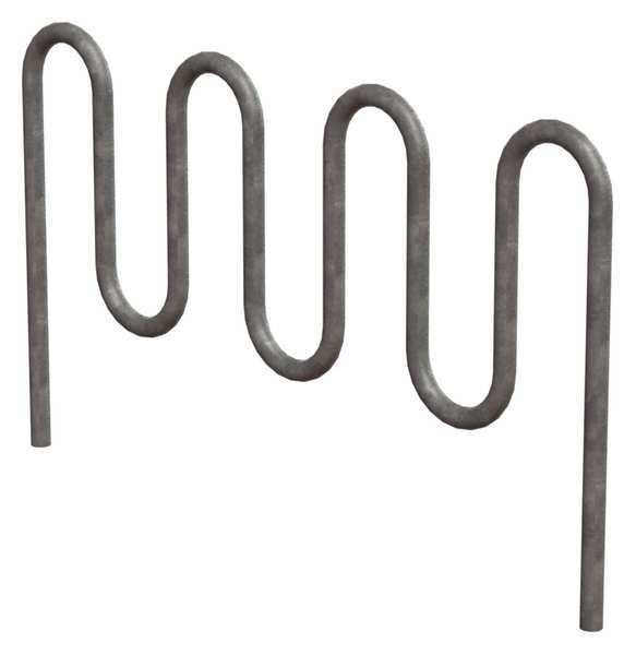 Bike Rack, Galv, (9)Bikes, 46 in. H, 3 in. W