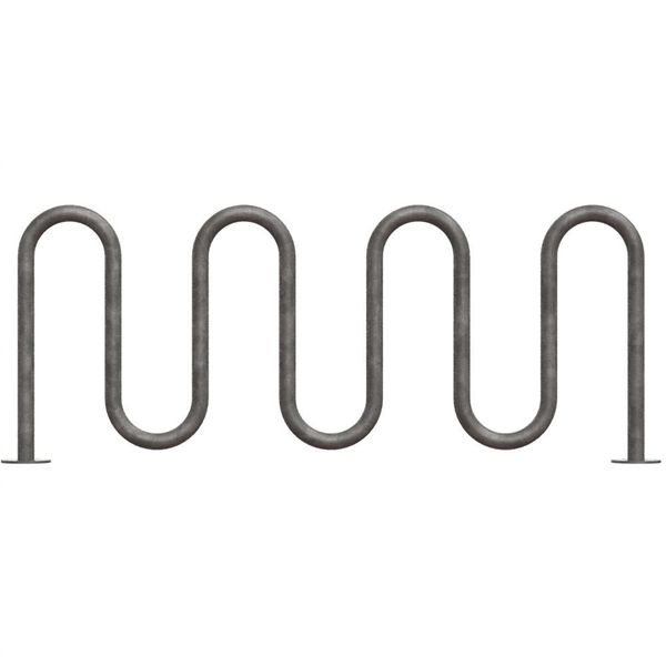 Bike Rack, Galv, (9)Bikes, 36 in. H, 3 in. W