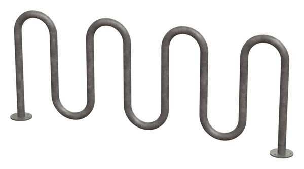 Bike Rack, Galv, (9)Bikes, 36 in. H, 3 in. W