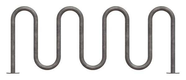 Bike Rack, Galv, (9)Bikes, 36 in. H, 3 in. W