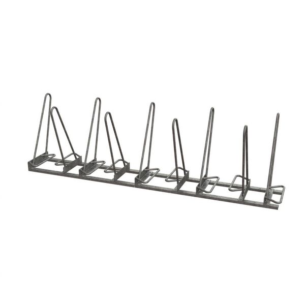 Bike Rack, Galv, (9)Bikes, 101inL, 24-3/4inW